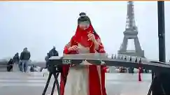 法国街头 古筝-霸王来!新年炸街啦!红红火火