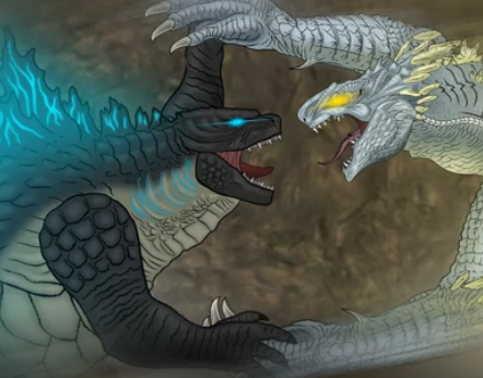 哥斯拉与金刚战斗同人动漫